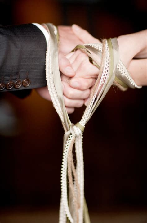 Magical handfasting ceremony